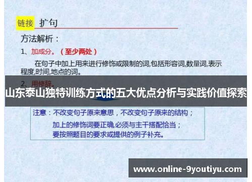 山东泰山独特训练方式的五大优点分析与实践价值探索