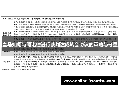 皇马如何与阿诺德进行谈判达成转会协议的策略与考量